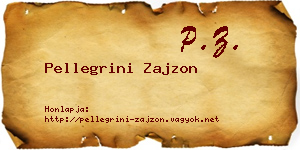 Pellegrini Zajzon névjegykártya
